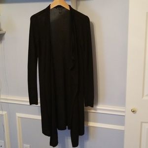 INC Black Long Cardigan Sweater